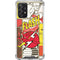 DC Comics The Flash Vintage Action Pose Pattern Galaxy A72 5G Clear Case